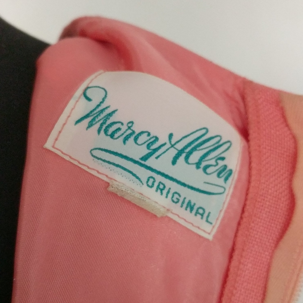 1960s Linen Vintage Marcy Allen Original Dress - Picture 8 of 9
